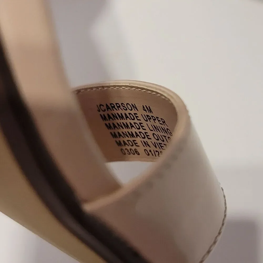 Steve Madden Kids JCarrson Blush Patent Block Heel Dress Sandals Girls Size 4M